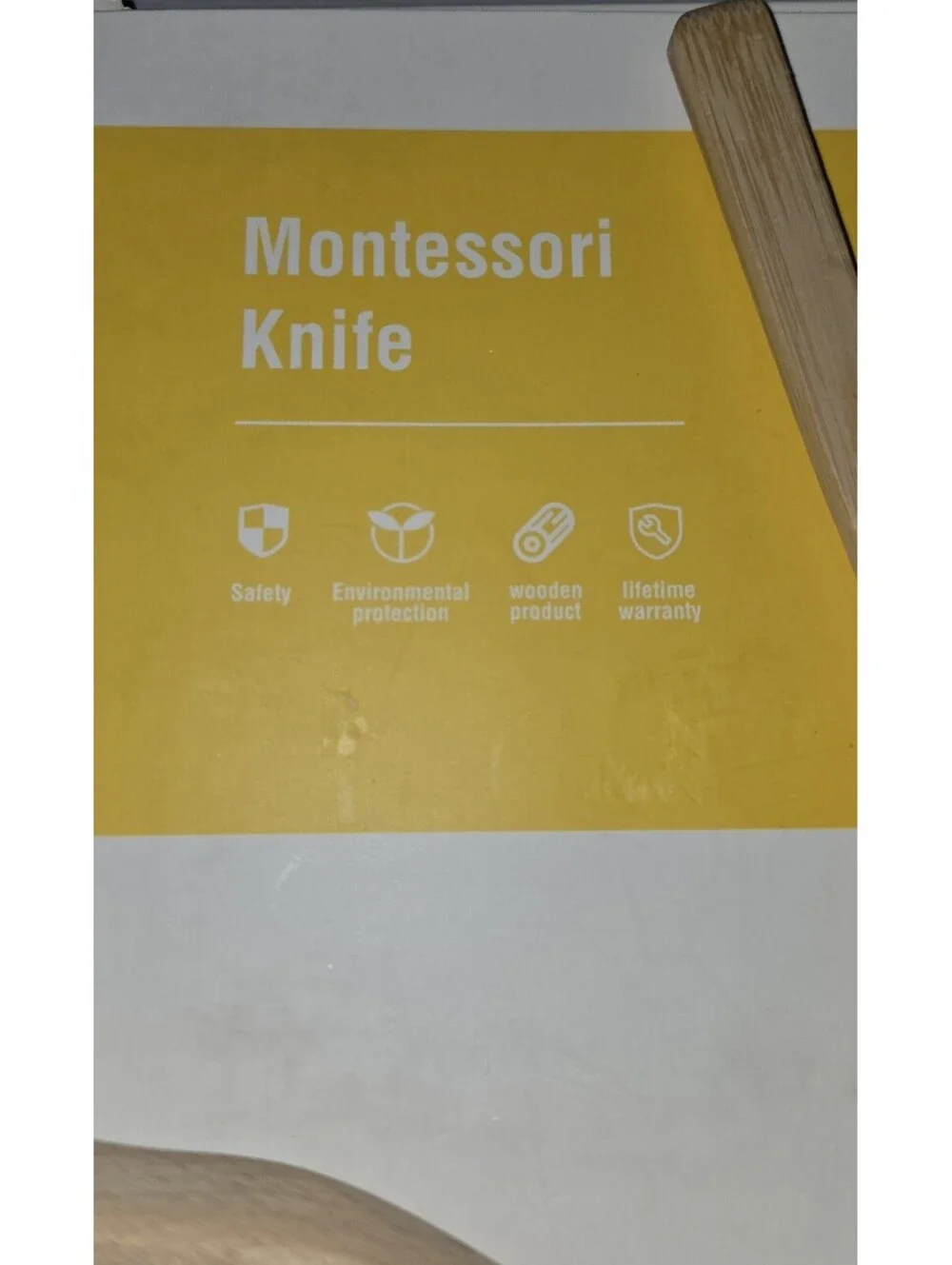 LETTO & TAILOR Montessori Wooden Kids Knife Set Safe For Kids 2 Years Old Learn
